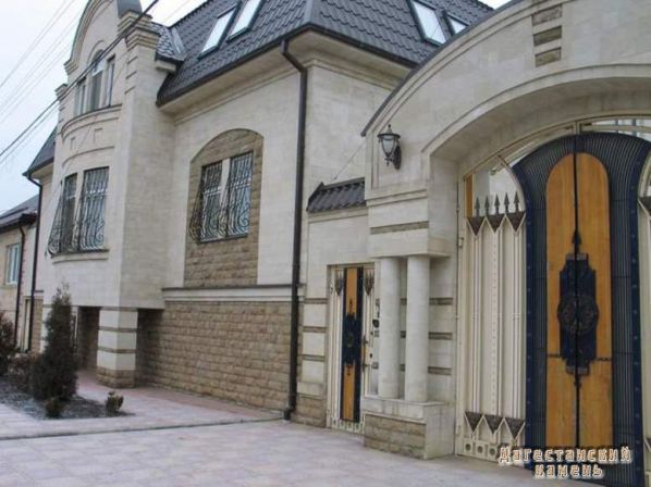 Дагестанский камень, примеры отделки (17)