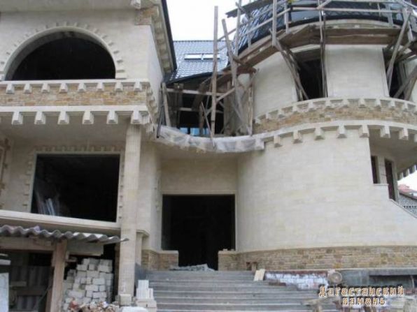 Дагестанский камень, примеры отделки (30)